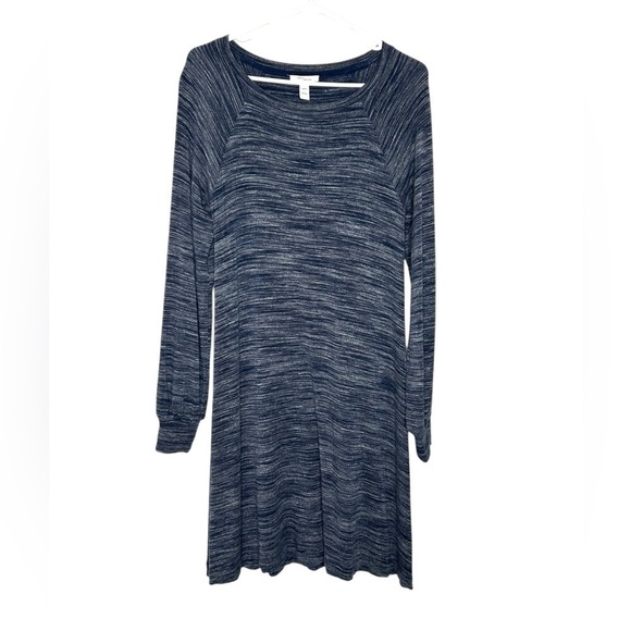 Daily Ritual Dresses & Skirts - Daily Ritual Knit Dress Sz S Heathered Blue Navy Space Dye Athleisure Travel